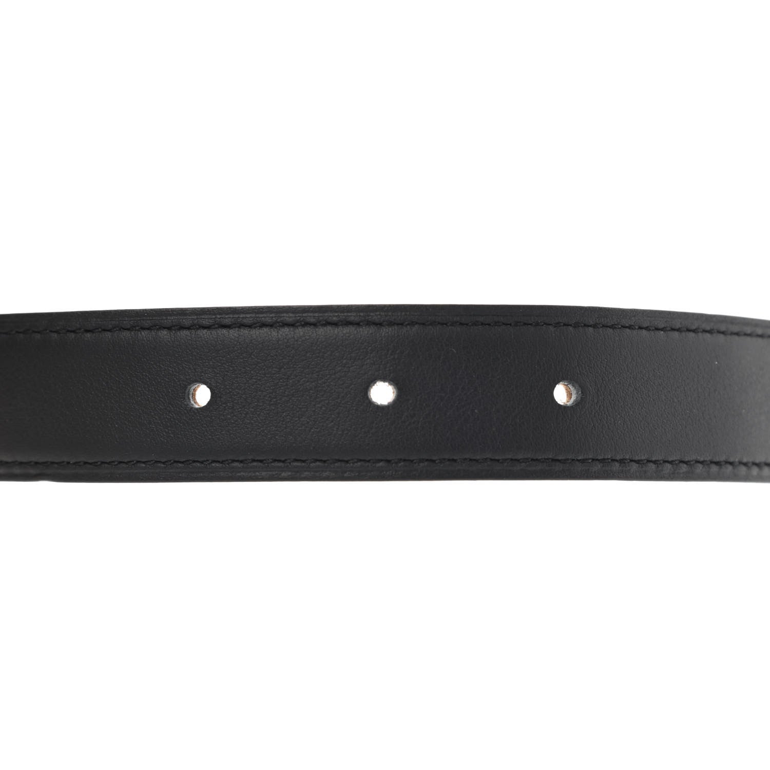Hermes Swift Epsom 24mm Belt Strap 75 Black Gold 7 of 10