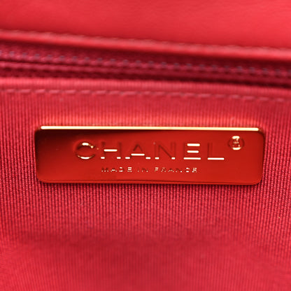 Chanel Goatskin Quilted Large Chanel 19 Flap Red 6 of 10