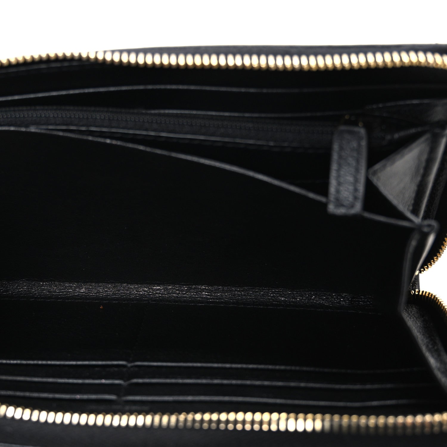 Saint Laurent Chevre Belle De Jour Zip Around Wallet Black 5 of 7