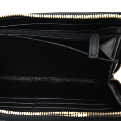 Saint Laurent Chevre Belle De Jour Zip Around Wallet Black 5 of 7