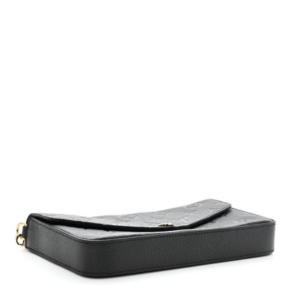 Louis Vuitton Empreinte Pochette Felicie Chain Wallet Black 5 of 10