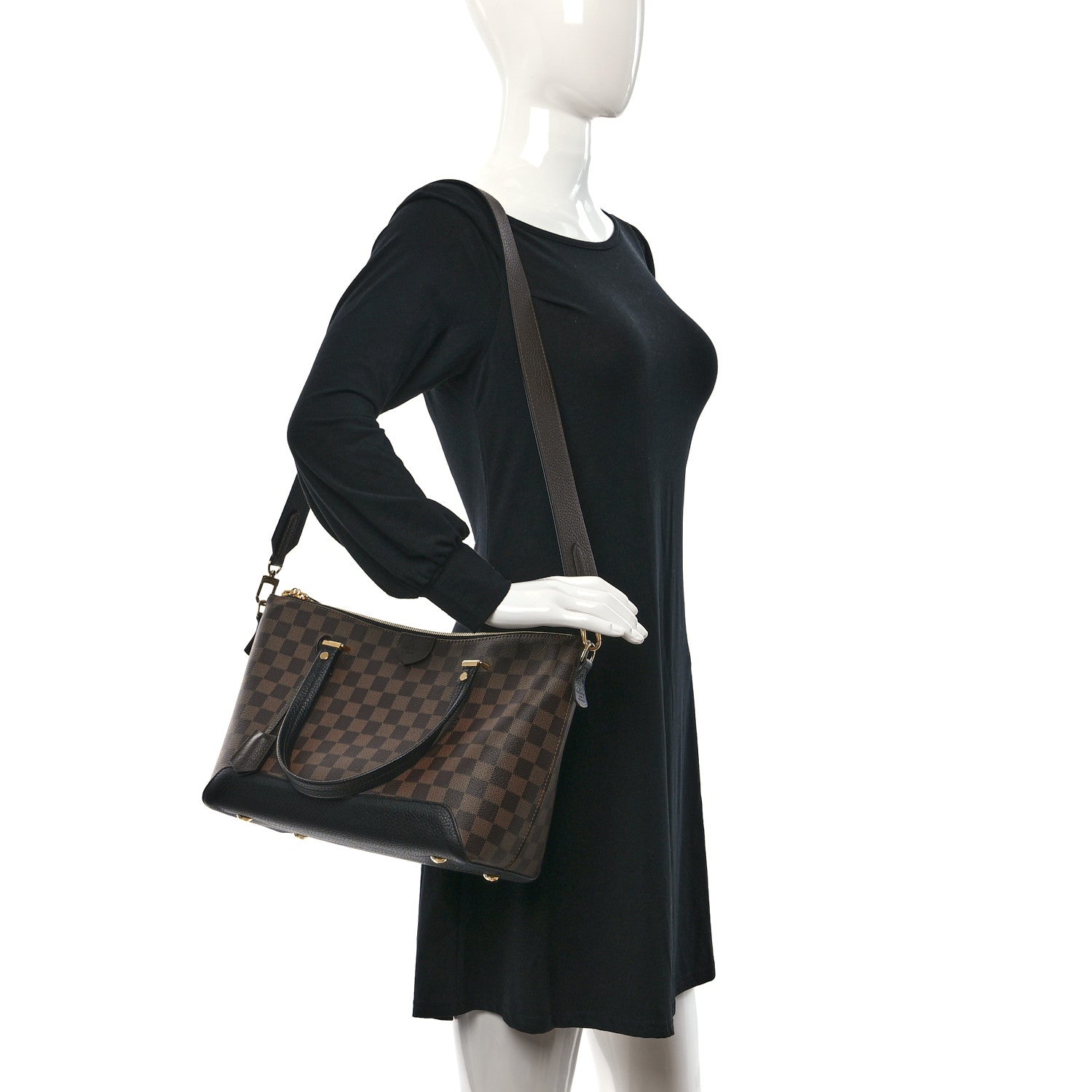 Louis Vuitton Damier Ebene Hyde Park Black 2 of 9
