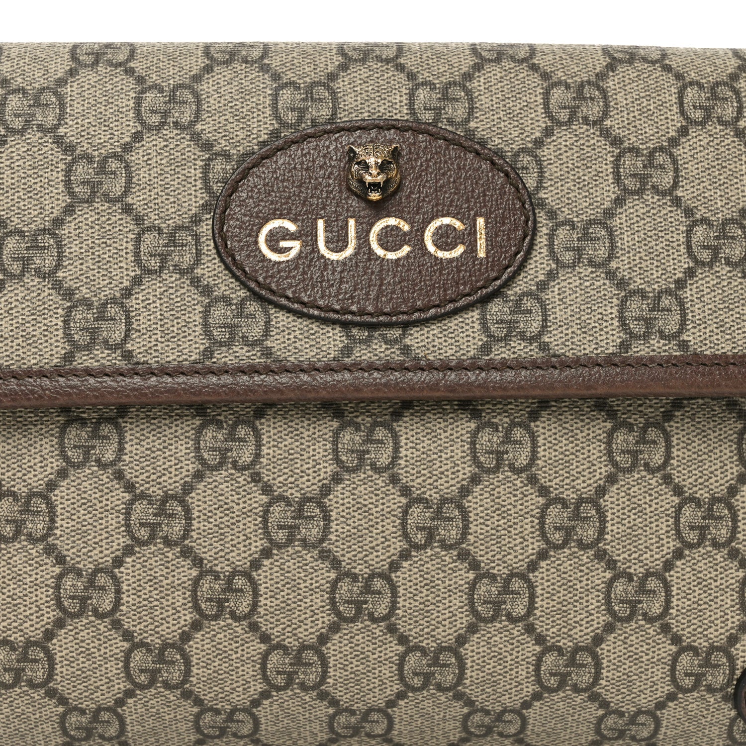 Gucci GG Supreme Monogram Neo Vintage Web Belt Bag Brown 8 of 10