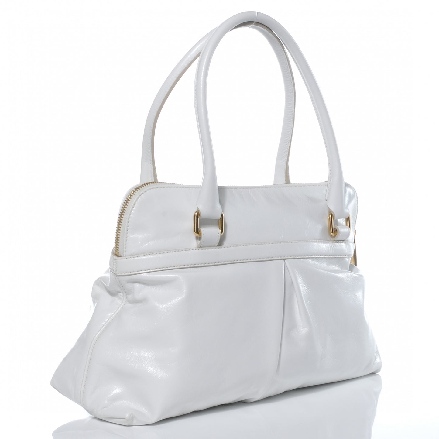 Leather Palais Royal Jen Tote White
