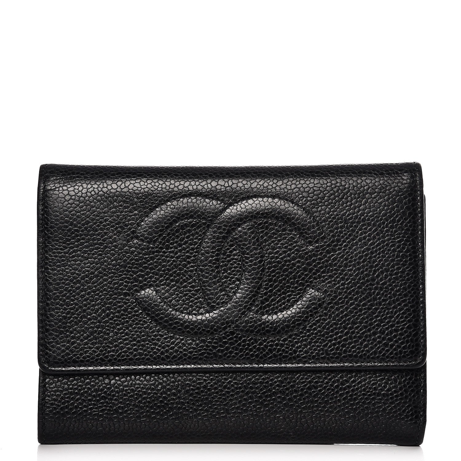 Chanel Caviar Timeless CC Wallet Black 1 of 9