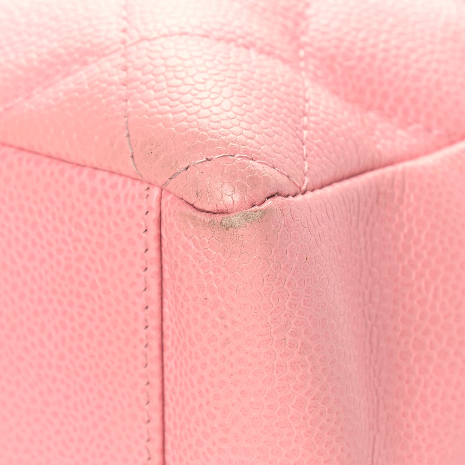 Chanel Caviar Quilted Petit Shopping Tote PST Pink 9 of 19