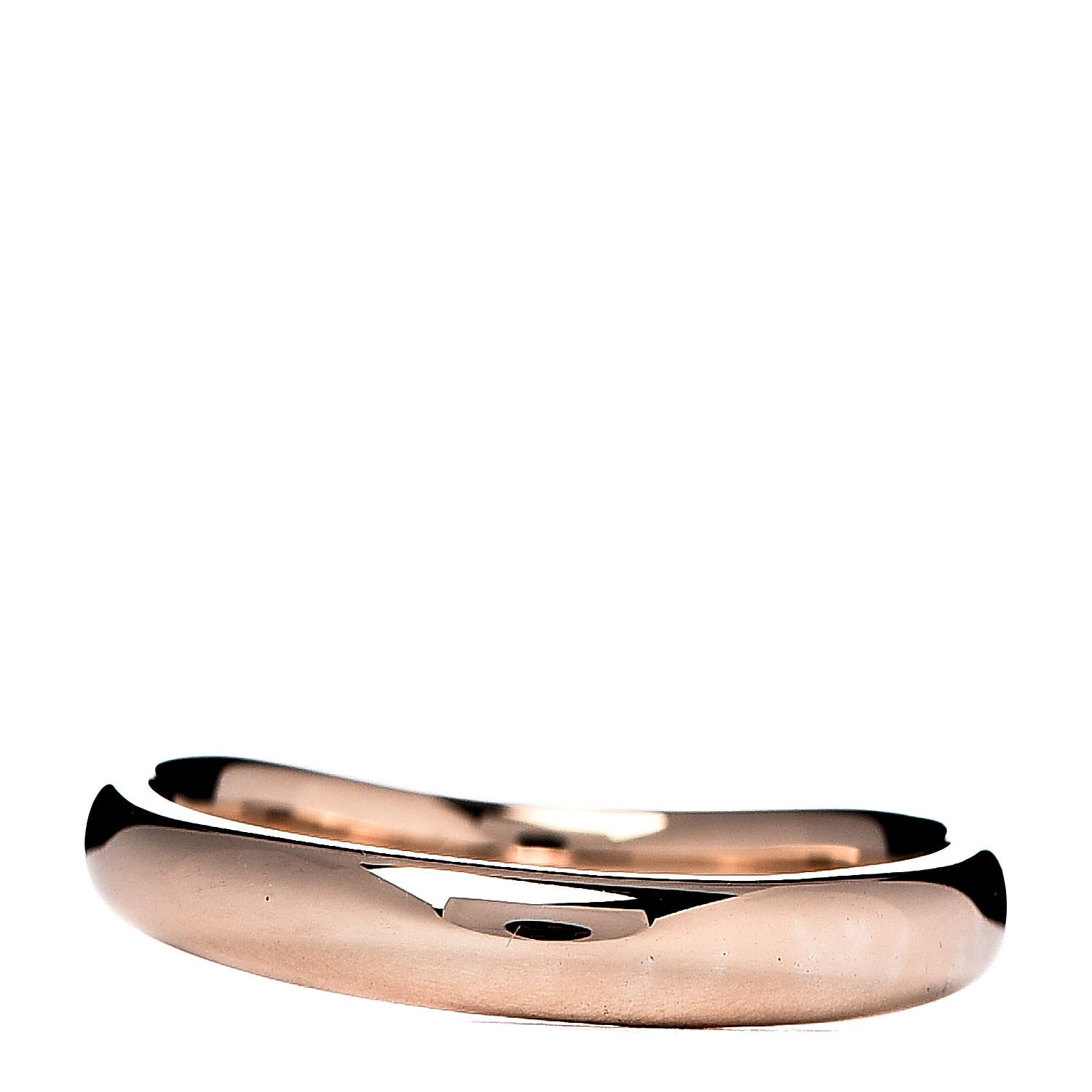 Tiffany 18K Rose Gold Diamond Elsa Peretti Open Heart Band Ring 50 5.25 3 of 4