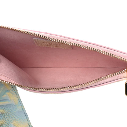 Louis Vuitton Empreinte Monogram Summer Stardust Trio Pouch Pink Water Green Lilas 5 of 8