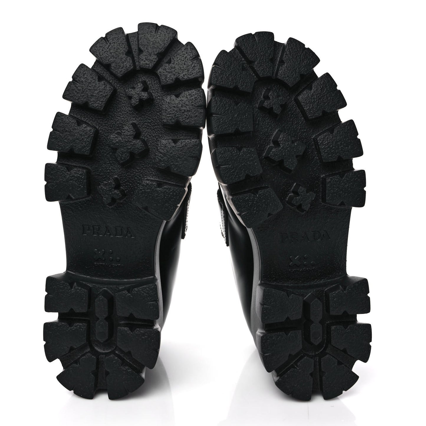 Spazzolato Rois Metal Triangle Logo Monolith 55mm Loafers 37 Black