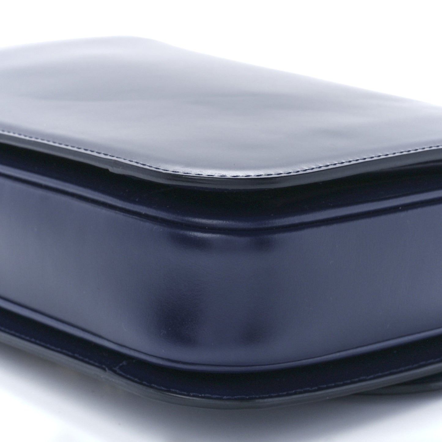 Shiny Calfskin Medium Triomphe Navy Blue