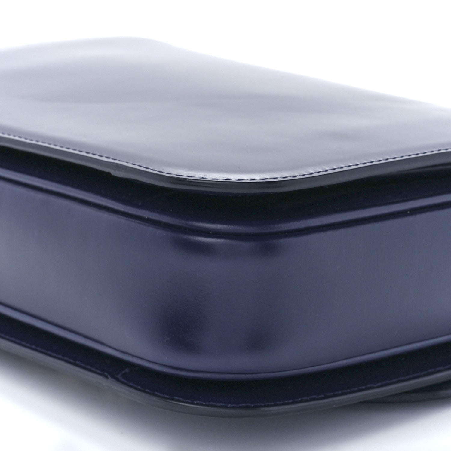 Celine Shiny Calfskin Medium Triomphe Navy Blue 12 of 12