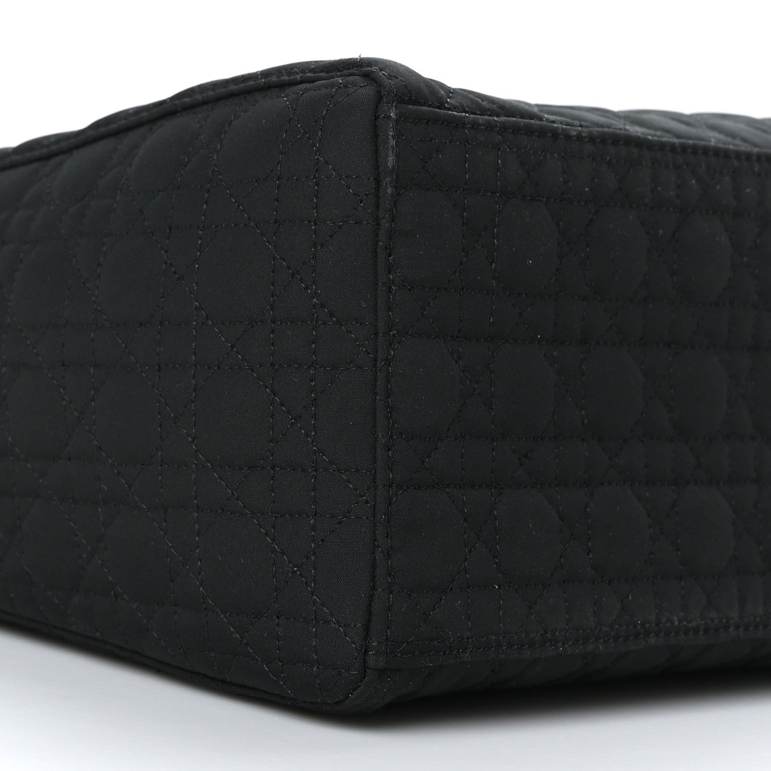 Christian Dior Nylon Cannage Large Lady Dior Black 9 of 11