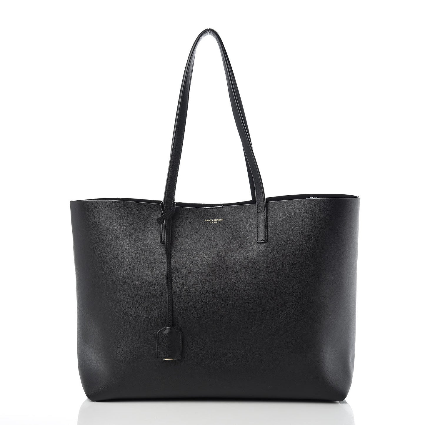 Calfskin Large Shopping Tote Black