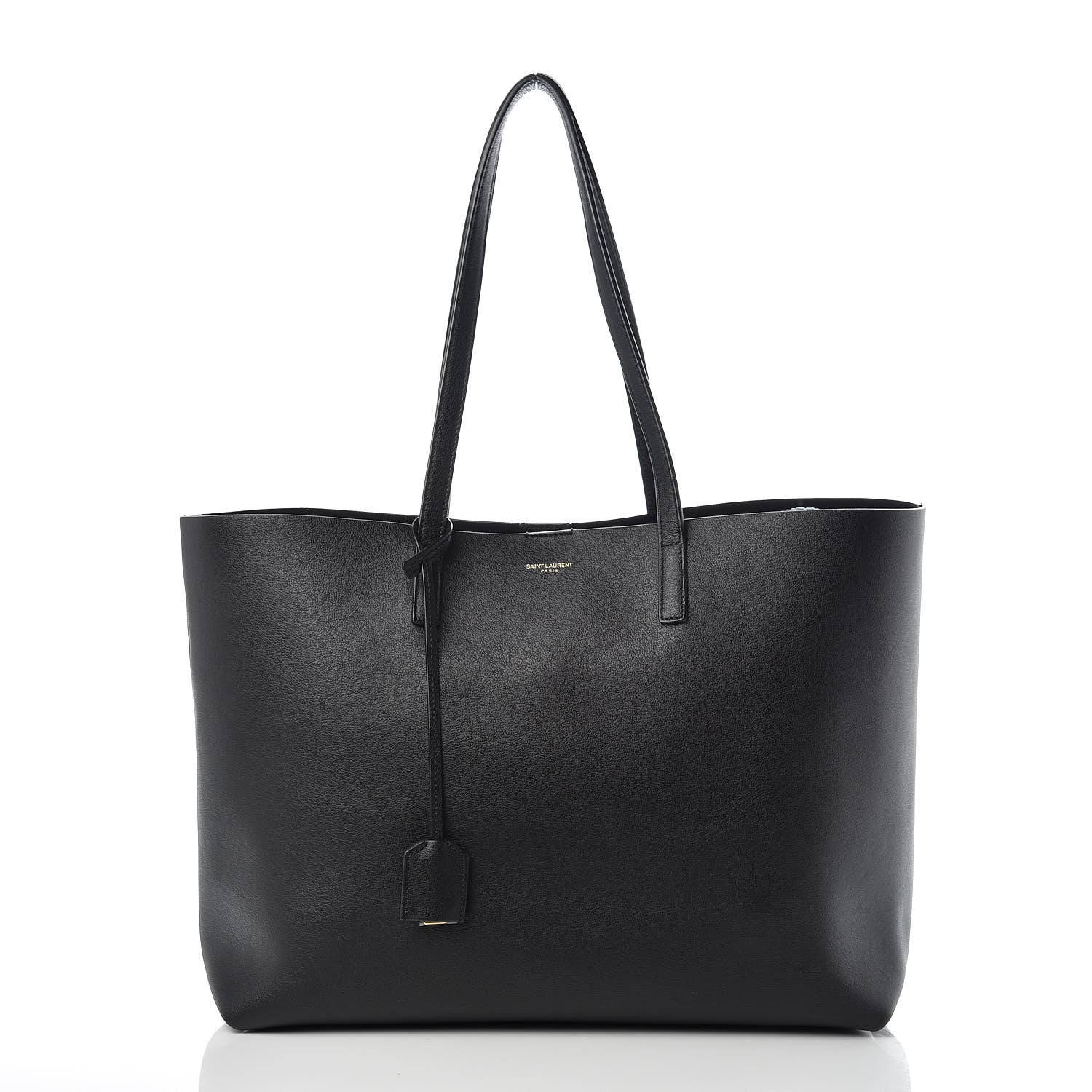 Saint Laurent Calfskin Large Shopping Tote Black 3 of 14