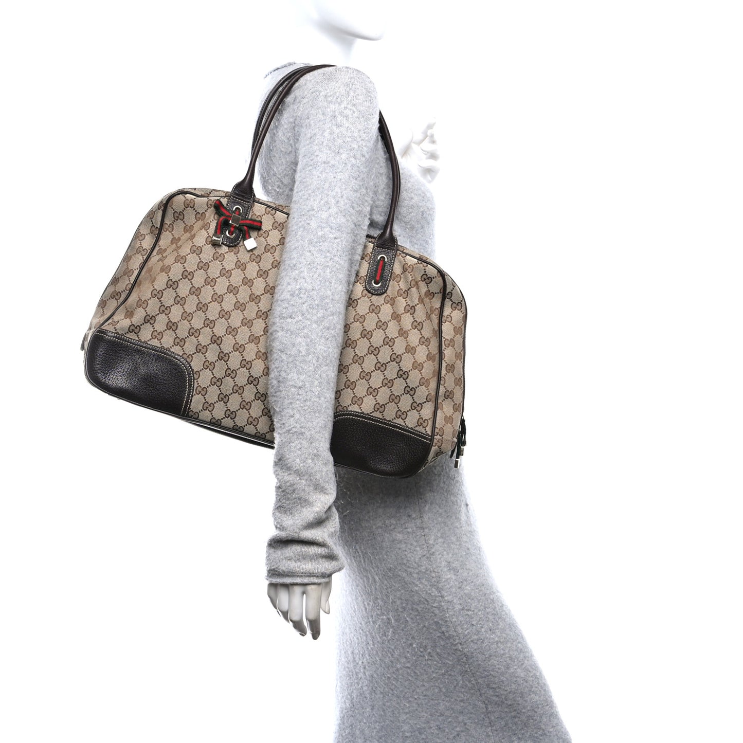 Monogram Large Princy Duffle Bag Dark Brown