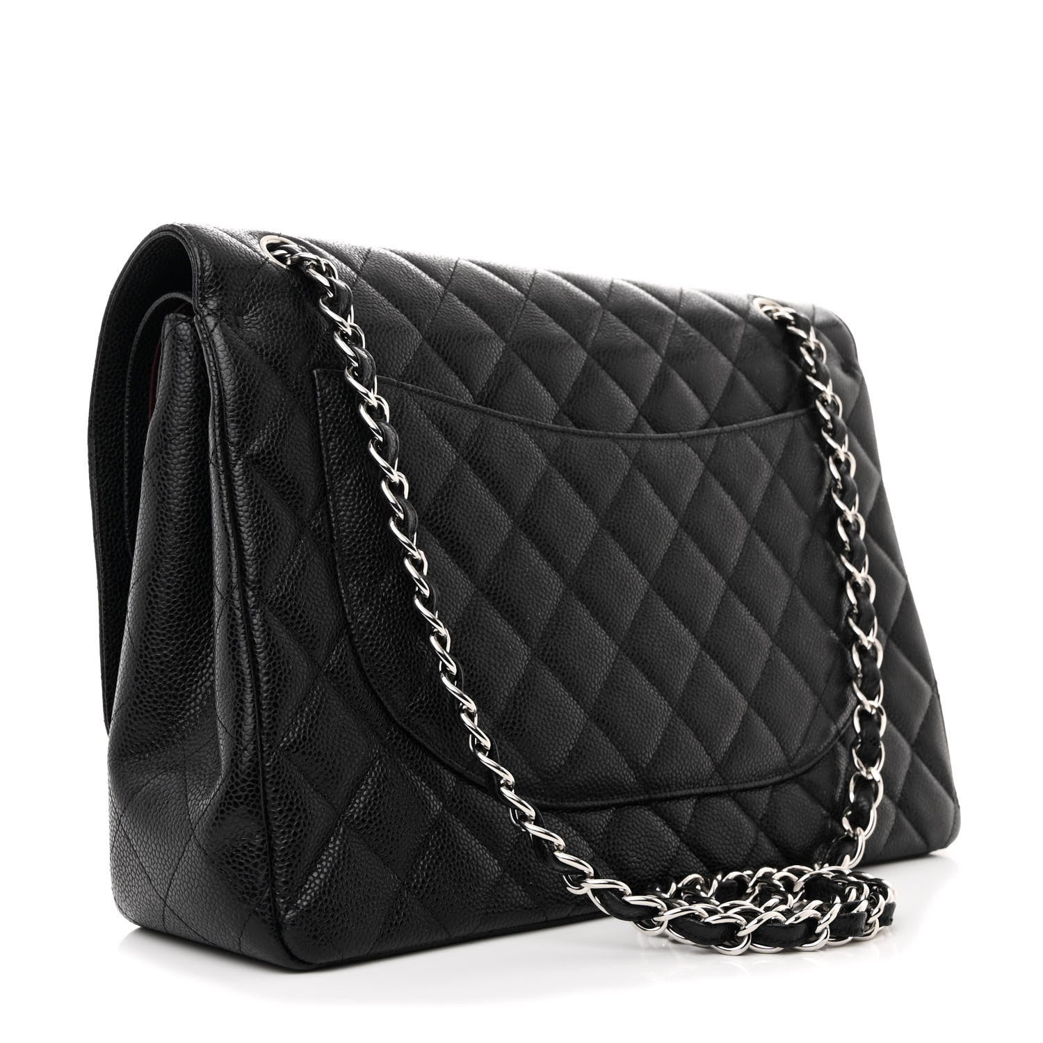 Chanel Caviar Quilted Maxi Double Flap Black 3 of 12