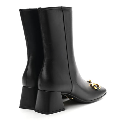 Gucci Nappa Charlotte Horsebit 55mm Ankle Boots 39 Black 4 of 11