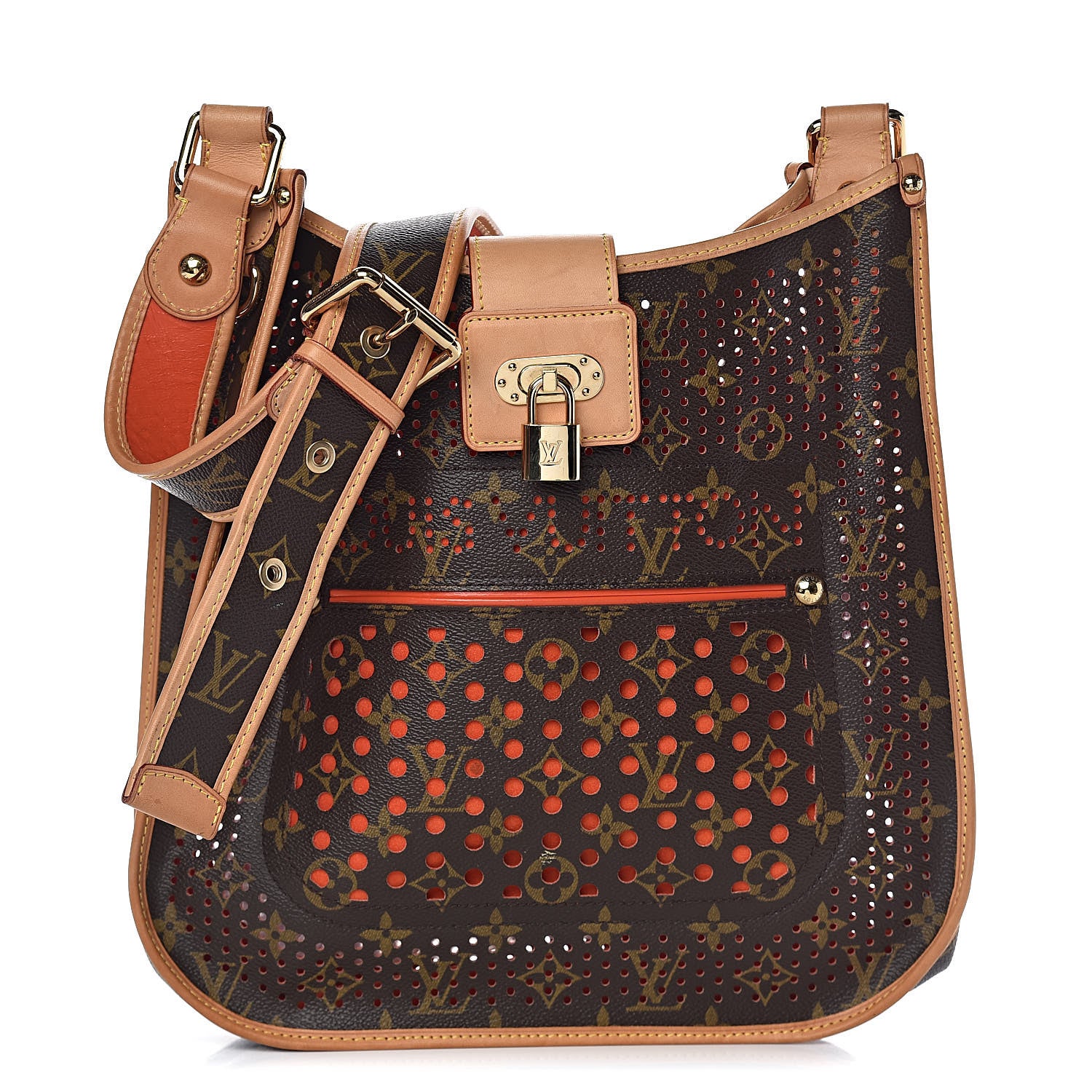 Louis Vuitton Monogram Perforated Musette Orange 1 of 9