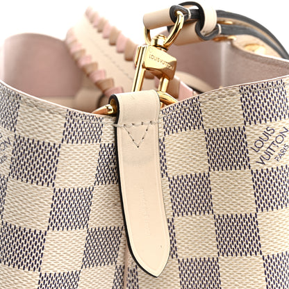 Louis Vuitton Damier Azur Braided Neonoe BB Pink 10 of 11