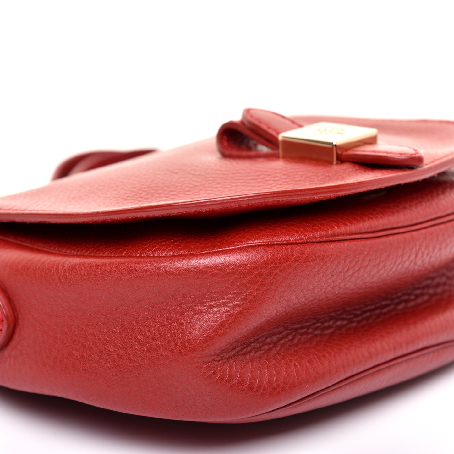 Soft Small Grain Small Tessie Satchel Scarlet