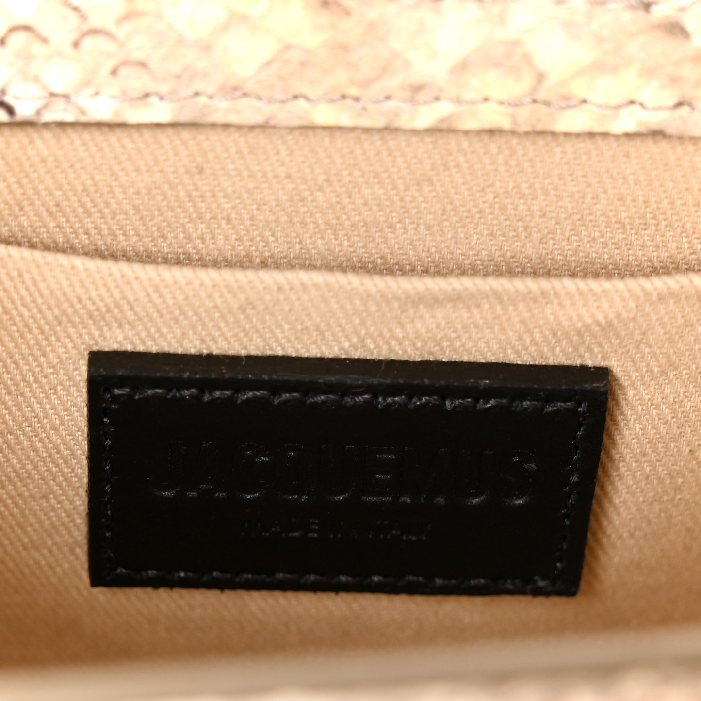 Snakeskin Le Chiquito Boucle Long Beige