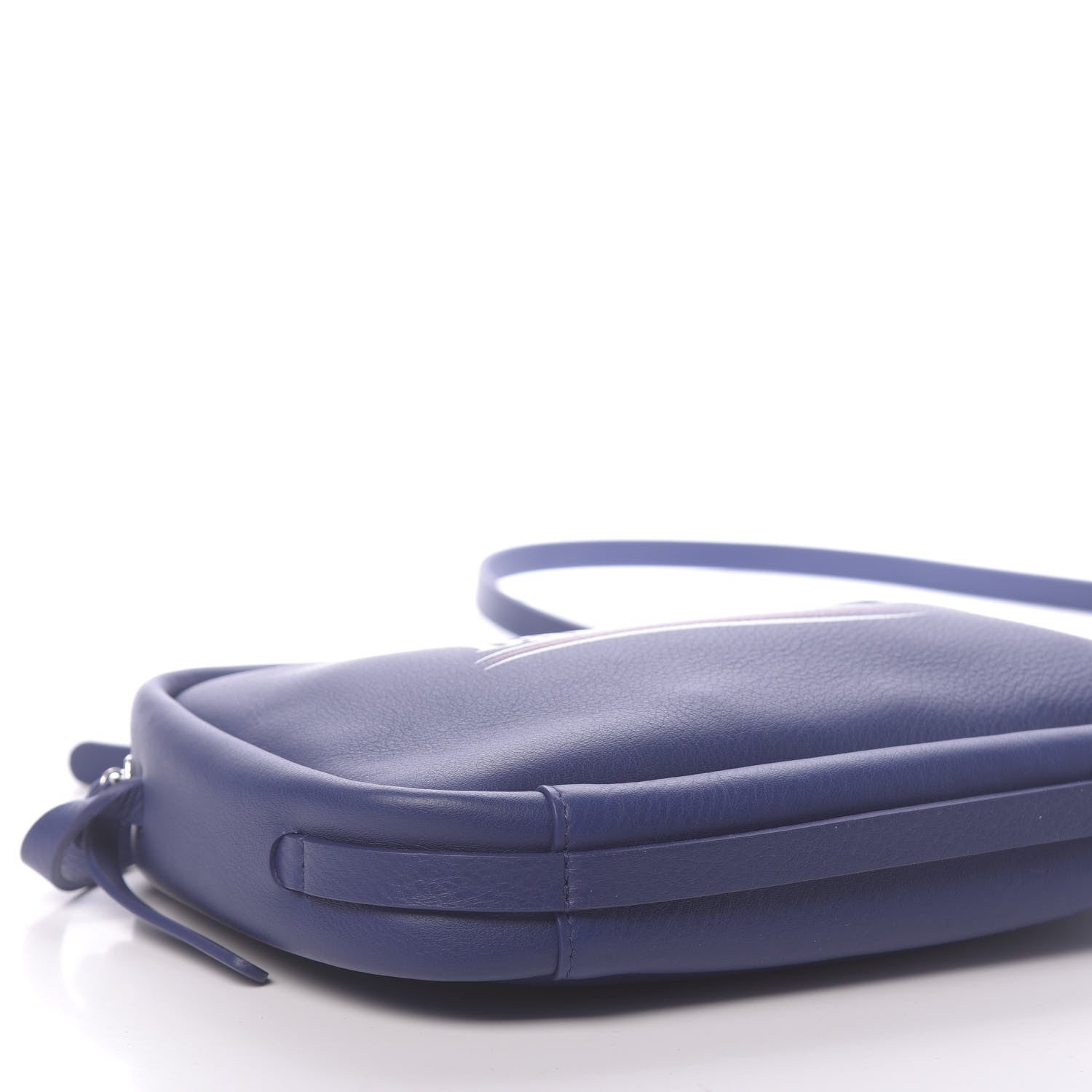 Balenciaga Calfskin Political Campaign Logo S Everyday Camera Bag Bleu 9 of 10