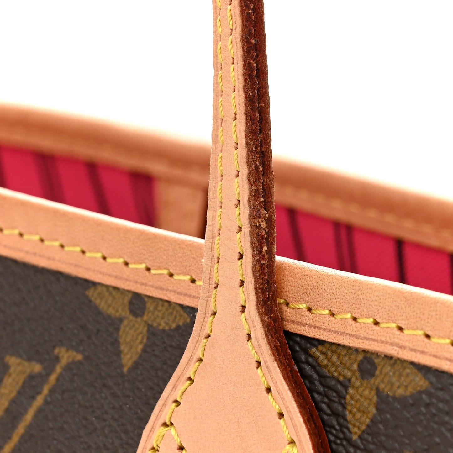 Monogram Inside Out Neverfull Bandouliere MM Rose Pondichery