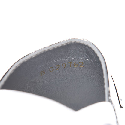 Chanel Laminated Goatskin CC Espadrilles 39 Silver 10 of 11