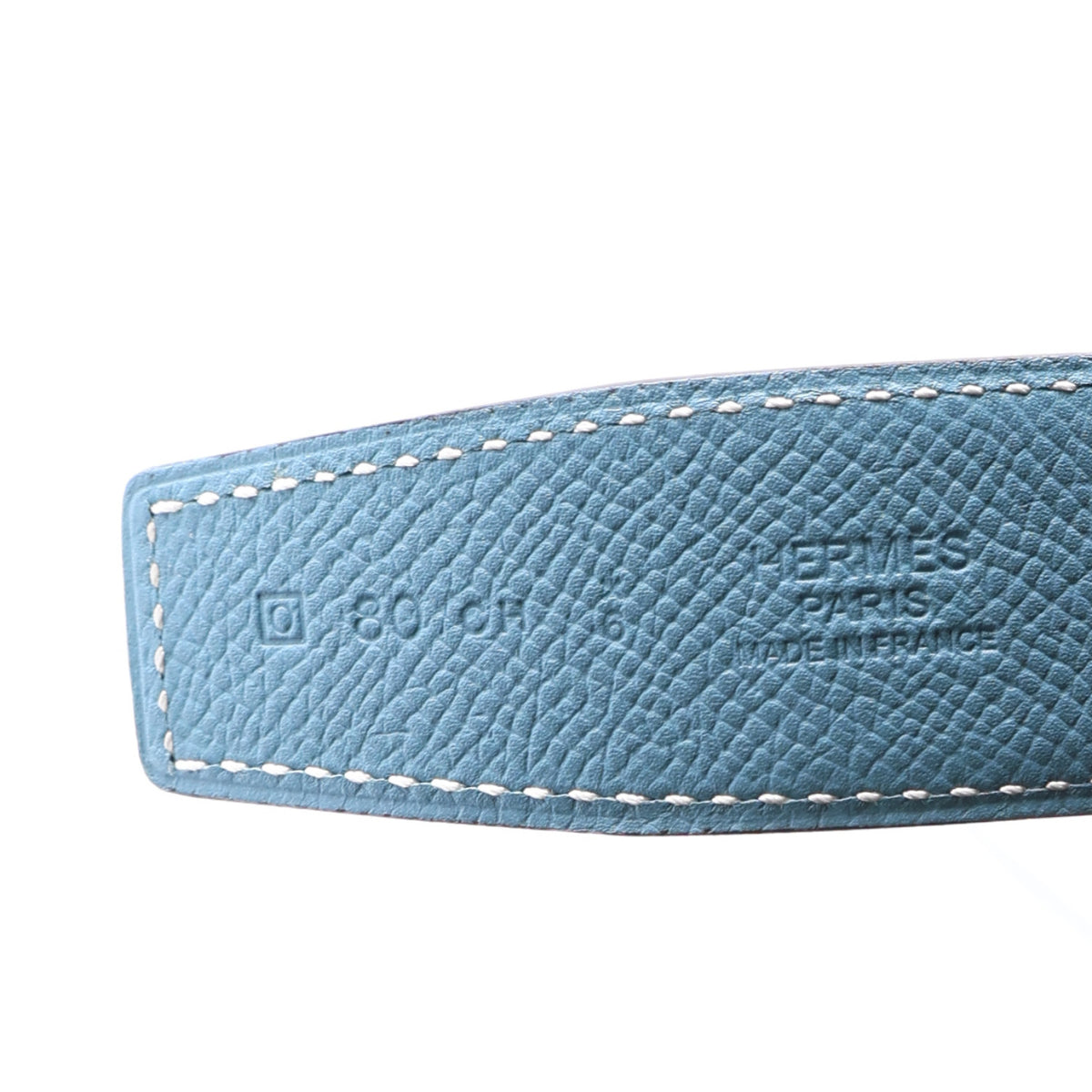 Epsom Swift 32mm H Belt 80 32 Blue Jean White