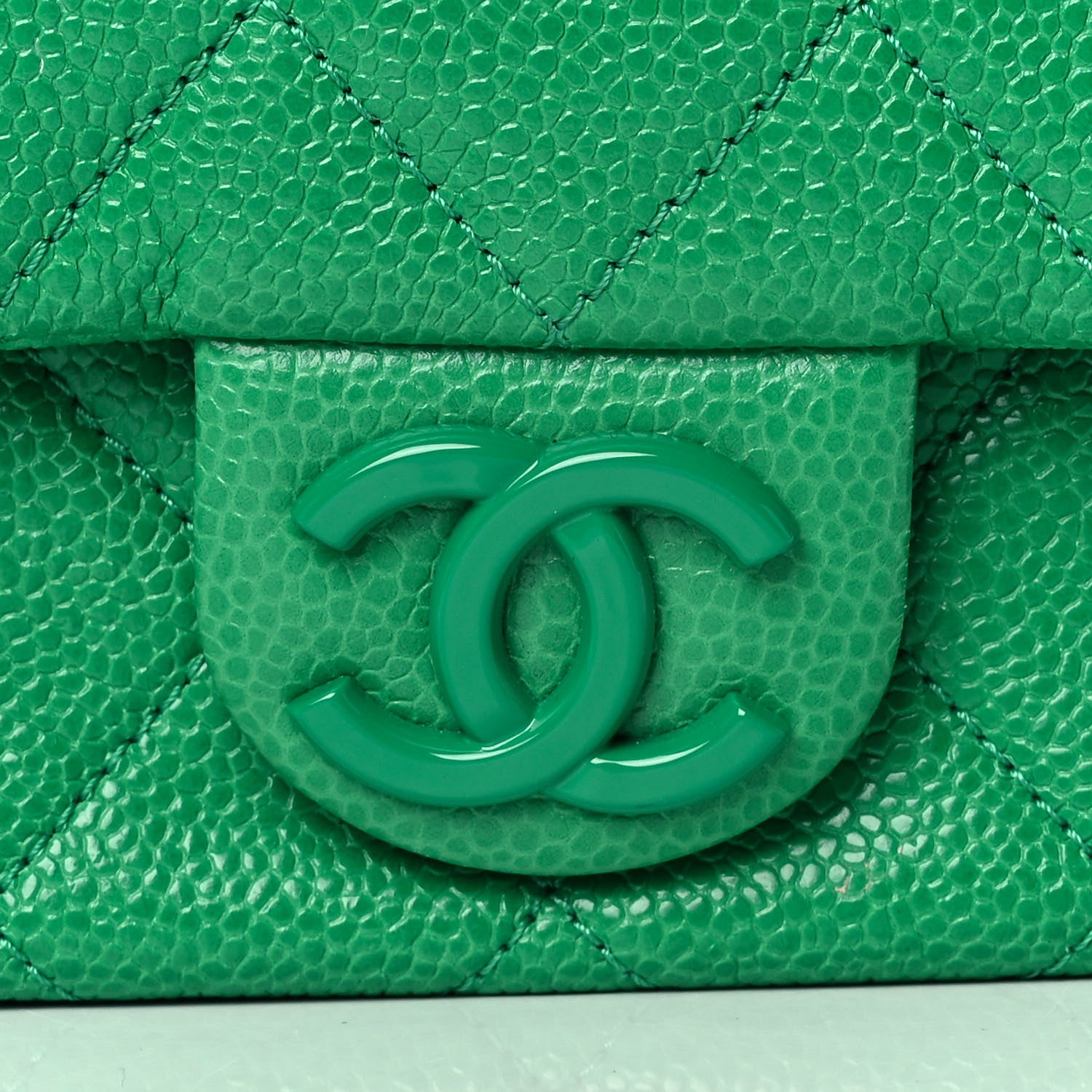 Chanel Caviar Quilted Mini Incognito Square Flap Green 8 of 11