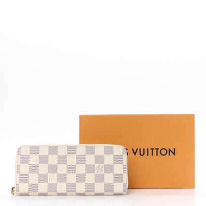 Louis Vuitton Damier Azur Clemence Wallet Rose Ballerine 9 of 9