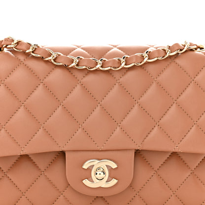Chanel Lambskin Quilted Medium Double Flap Brown 8 of 10