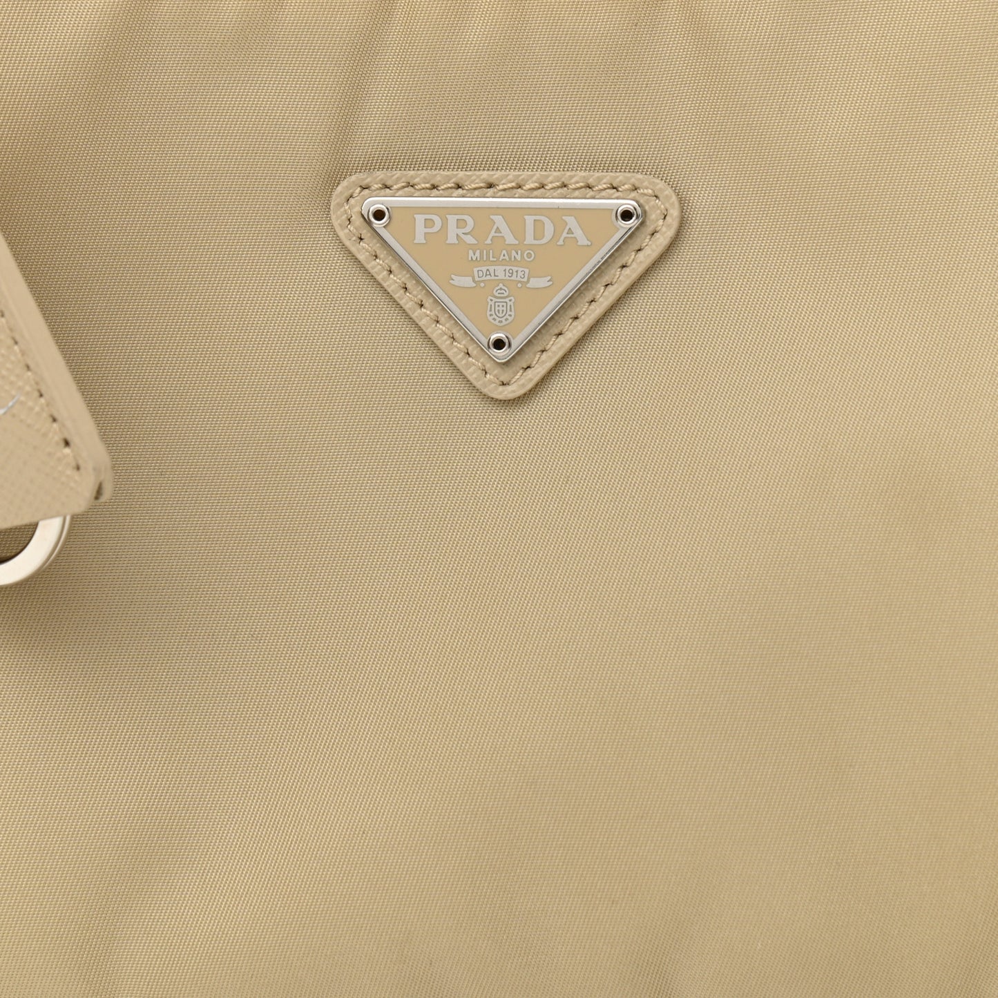 Re-Nylon Saffiano Mini Re-Edition 2000 Bag Deserto