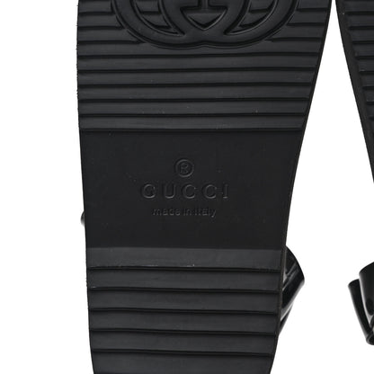 Gucci Rubber Mini Double G Womens Isla Dad Sandals 38 Black 7 of 10