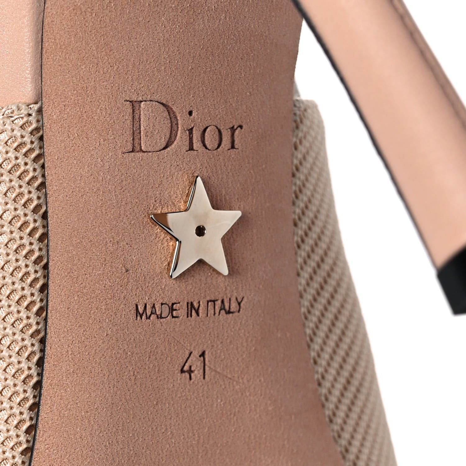 Christian Dior Technical Canvas Ribbon J'Adior Slingback 100mm Pumps 41 Powder Nude 6 of 8