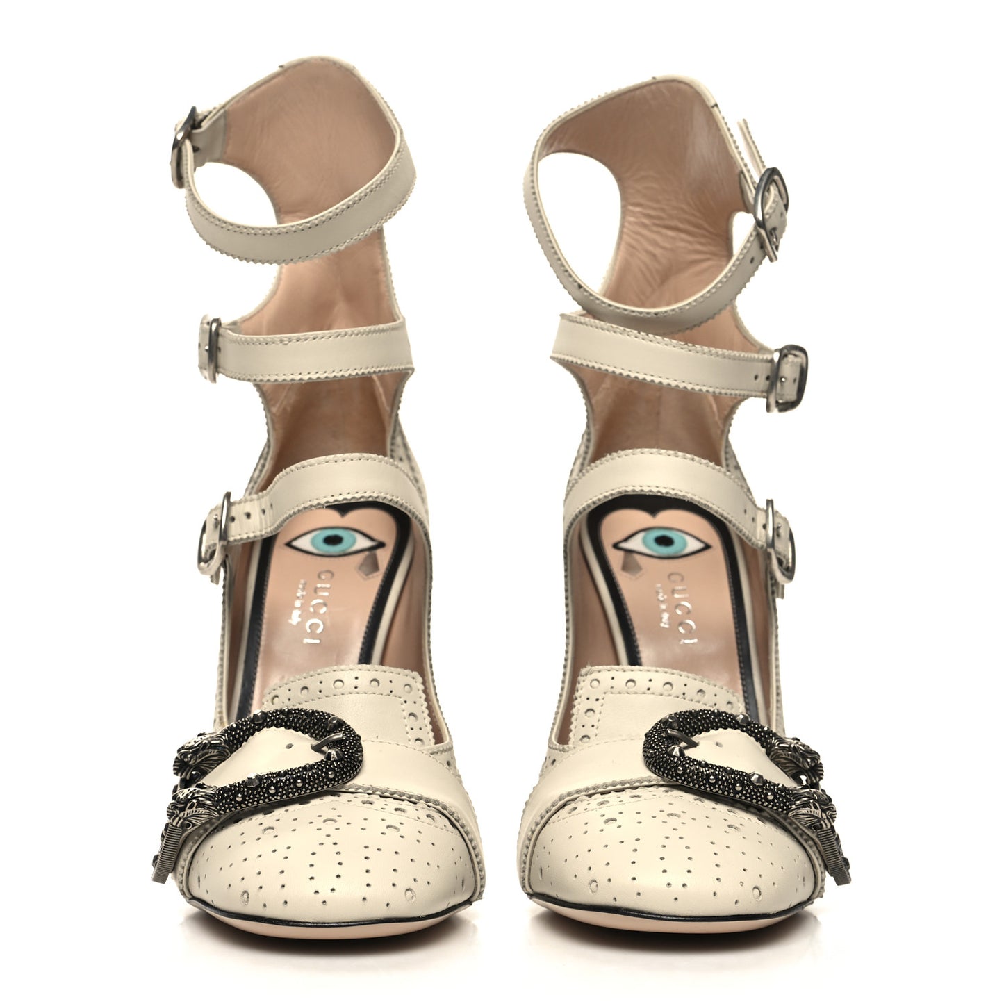 Calfskin Queercore Mid Calf Loafer Pumps 36.5 White
