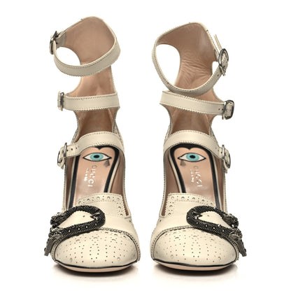 Gucci Calfskin Queercore Mid Calf Loafer Pumps 36.5 White 2 of 9