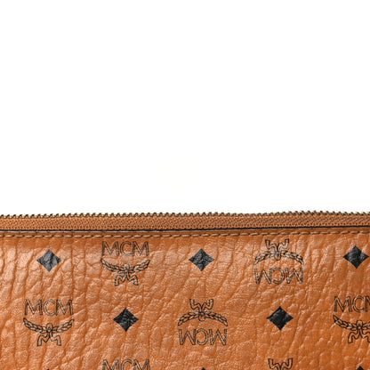 MCM Visetos Medium Crossbody Pouch Cognac 13 of 14