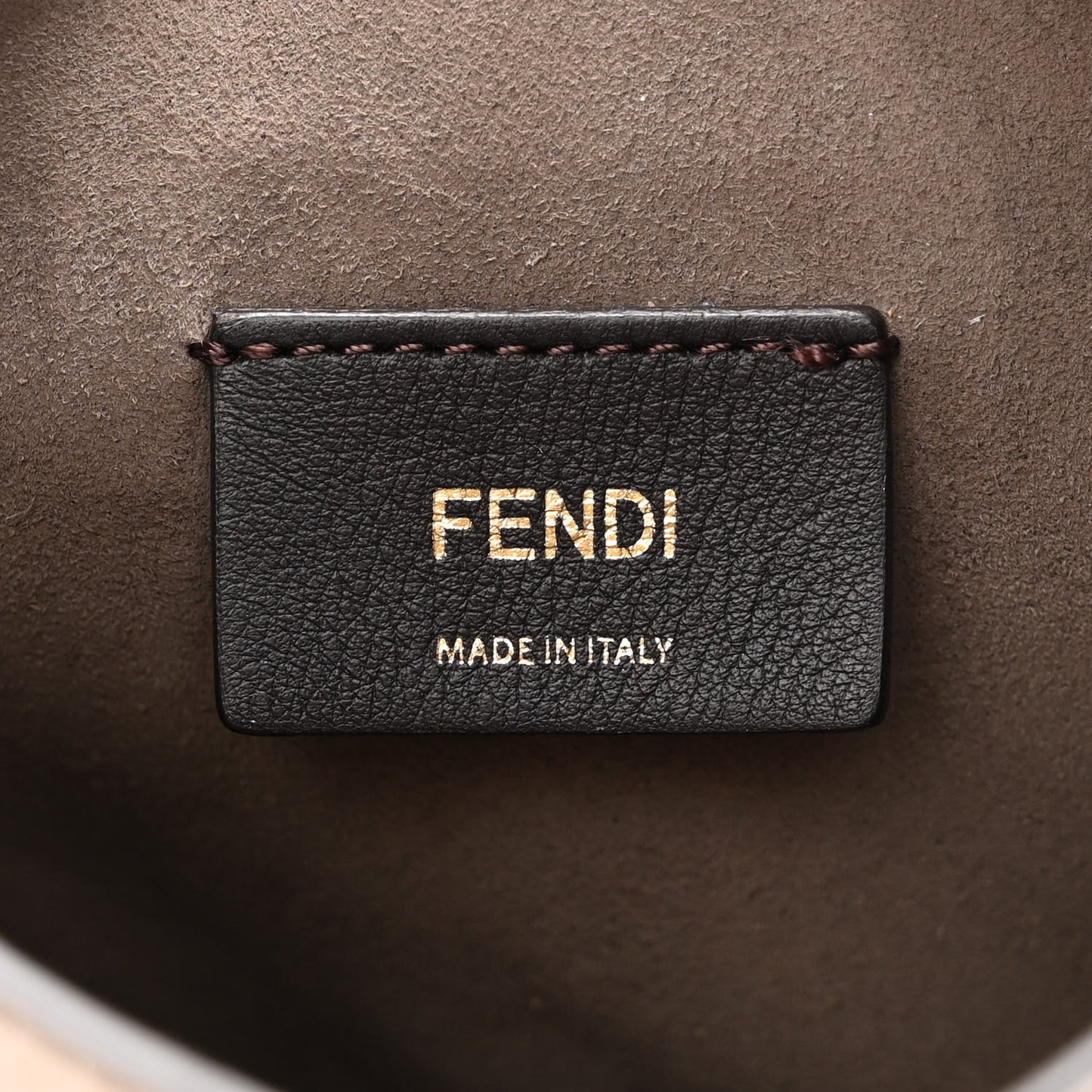 Vitello Cruise F is Fendi Mini Mon Tresor Bucket Bag Tortora