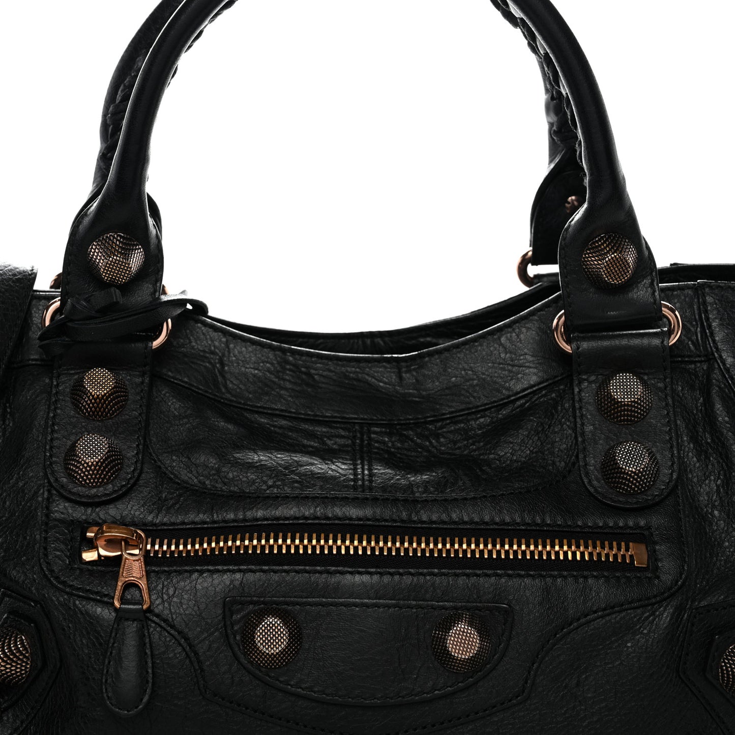 Agneau Giant 21 Rose Gold Hardware Part Time Black