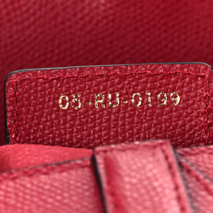 Christian Dior Grained Calfskin Saddle Bag Burgundy 6 of 12