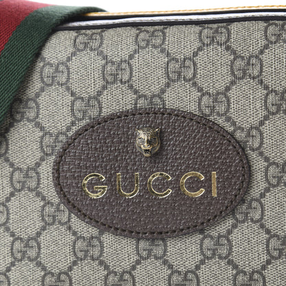 Gucci GG Supreme Monogram Web Neo Vintage Shoulder Bag Beige New Acero Crop 9 of 10