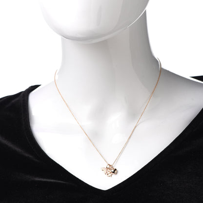Tiffany 18K Rose Gold Love Rainbow Charm Pendant Necklace 2 of 6