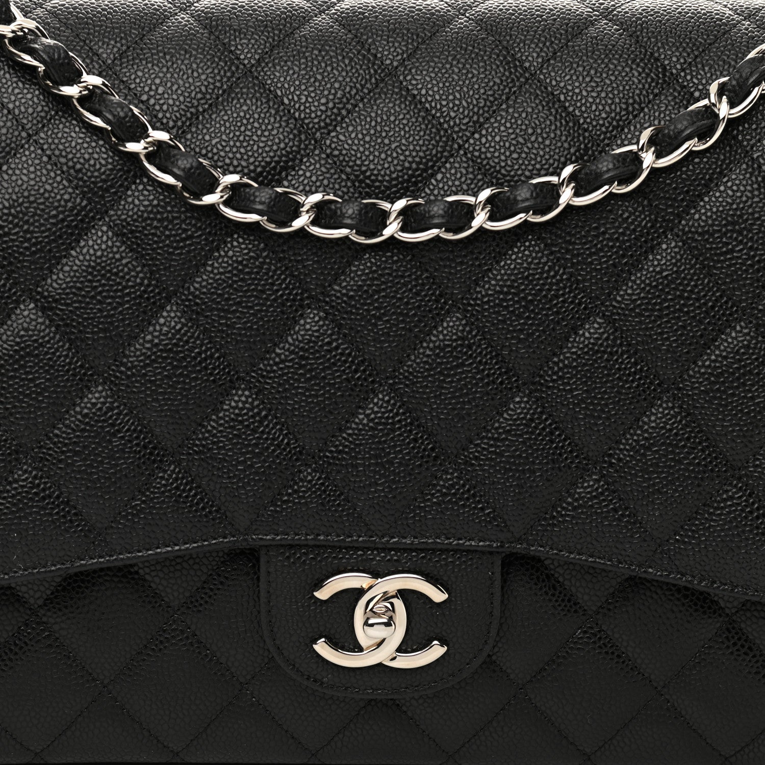 Chanel Caviar Quilted Maxi Double Flap Black 7 of 12