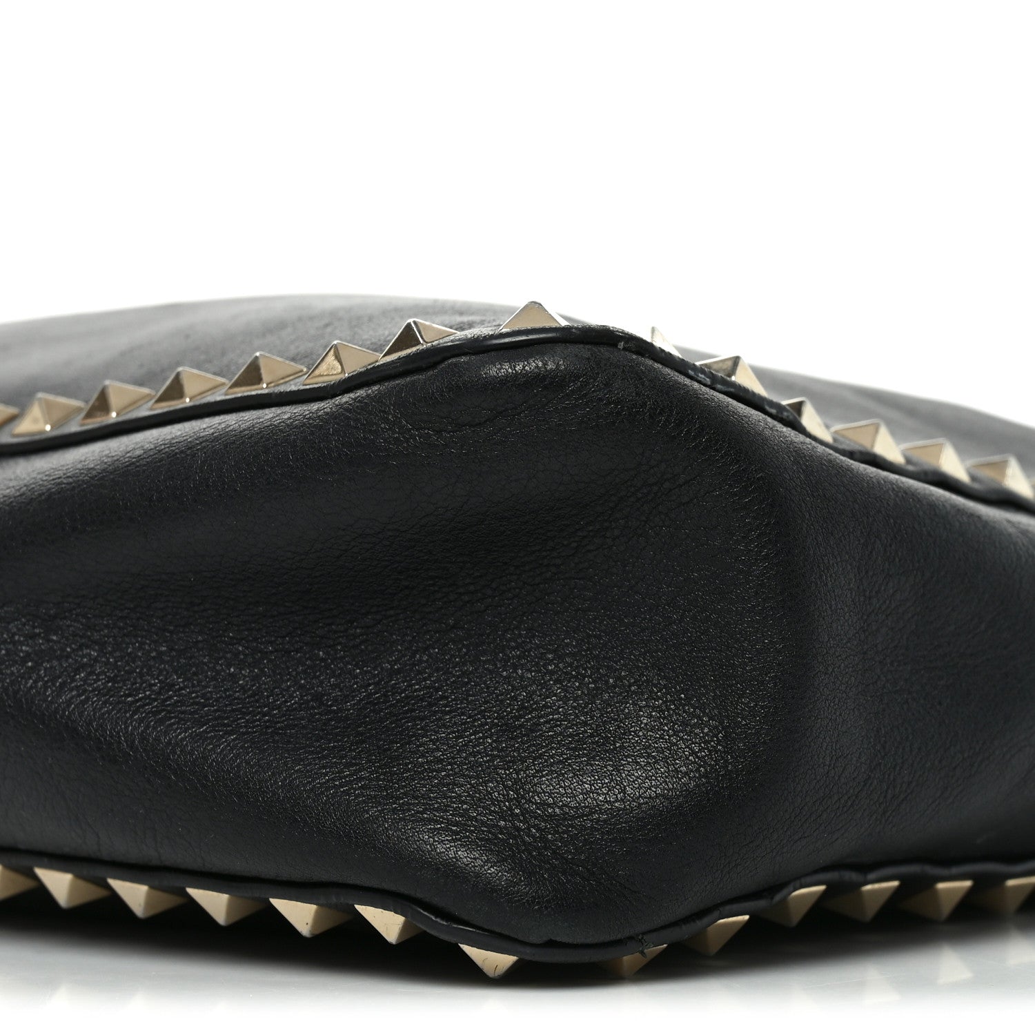 Valentino Garavani Vitello Calfskin Small Rockstud Flip-Lock Messenger Bag Black 9 of 11