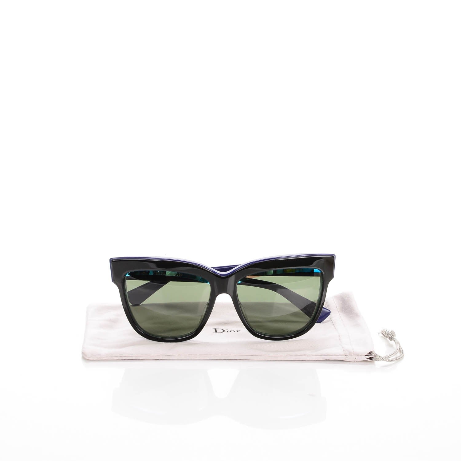 Christian Dior Graphic/S 55 Sunglasses Black Green 8 of 8
