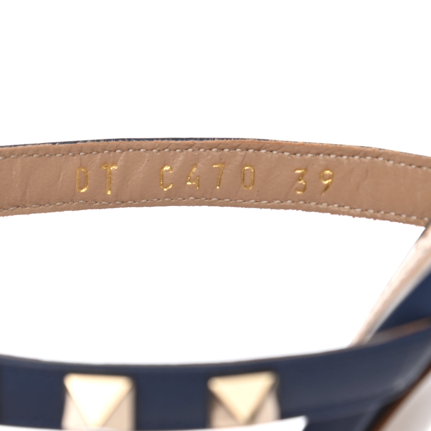 Calfskin Nappa Rockstud 60mm Caged Slide Sandals 39 Light Ocean