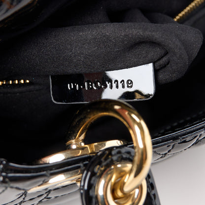 Christian Dior Patent Cannage Mini Lady Dior Black 7 of 11