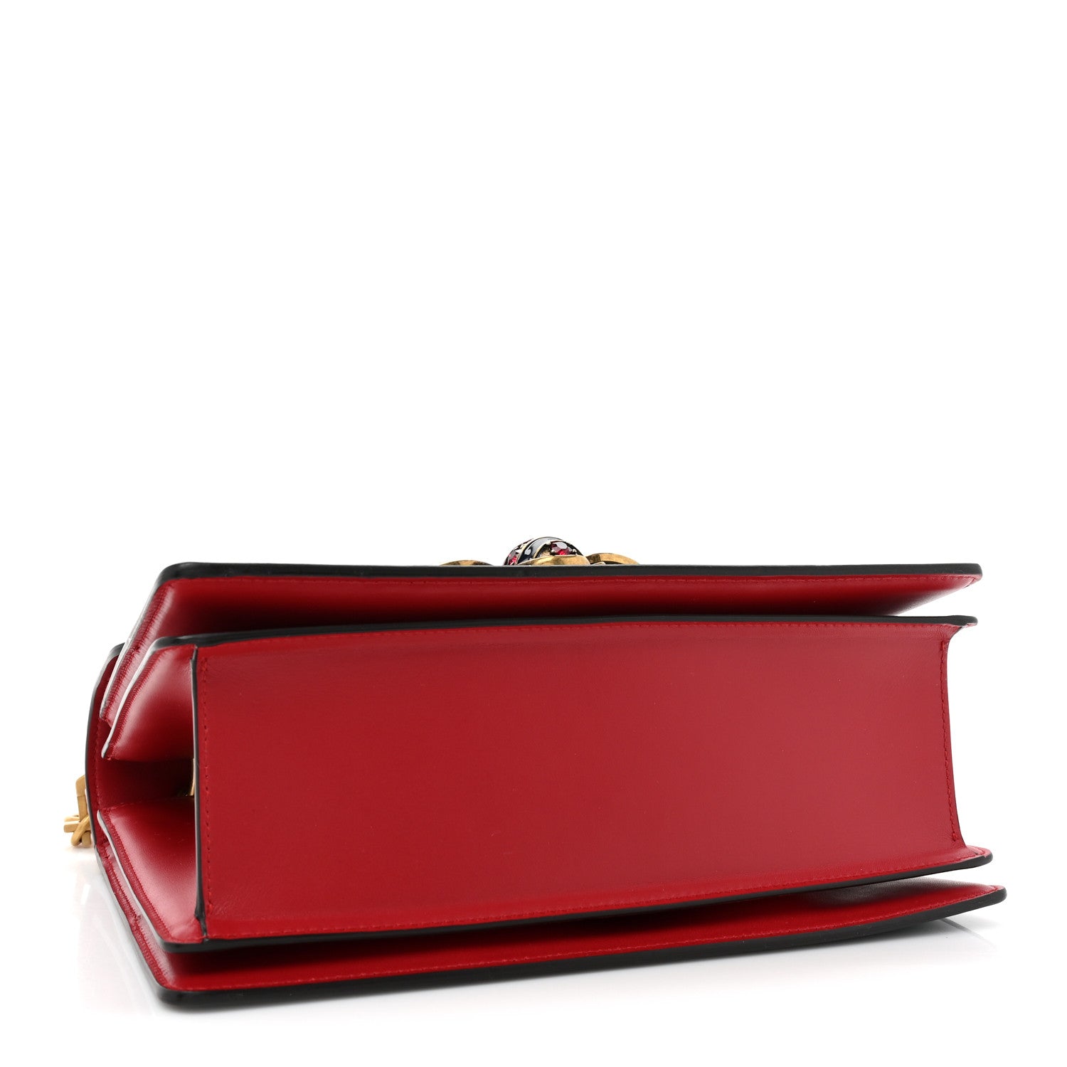 Gucci Calfskin Sylvie Web Small Queen Margaret Top Handle Bag Blue Agata Hibiscus Red Mystic White Sugar Pink 4 of 11