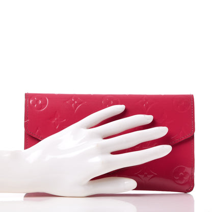 Louis Vuitton Vernis Jeanne Wallet Hot Pink 2 of 8